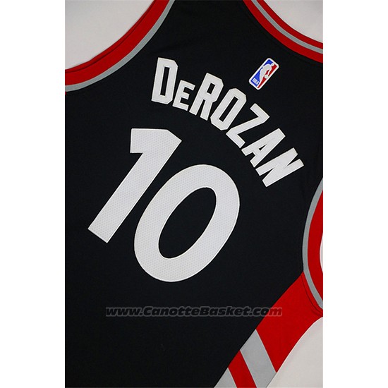 Maglia Toronto Raptors DeMar DeRozan #10 Nero